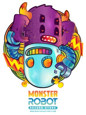 Monster Robot Logo